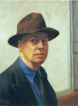  Hopper Pintura al %C3%B3leo - Autorretrato 1930 Edward Hopper